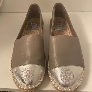 Tory Burch Leather Espadrilles Size 6